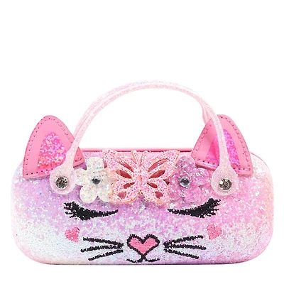 Girl's Bella Daisy Butterfly Case and Flower Sunglasses