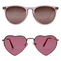Girls' 2-Pack Aviator Sunglasses
