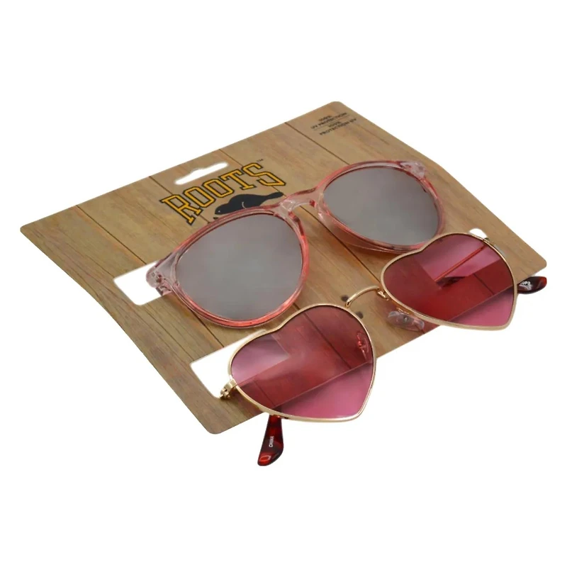 Girls' 2-Pack Aviator Sunglasses