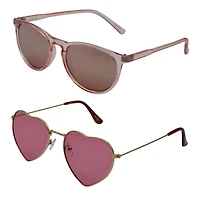 Girls' 2-Pack Aviator Sunglasses