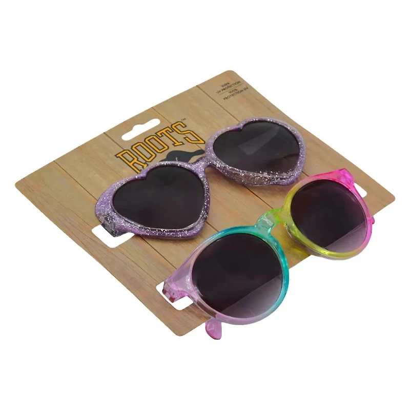 Girls' 2-Pack Heart Sunglasses