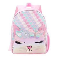 Bella Hearts Daisy Butterfly Glitter Large Backpack