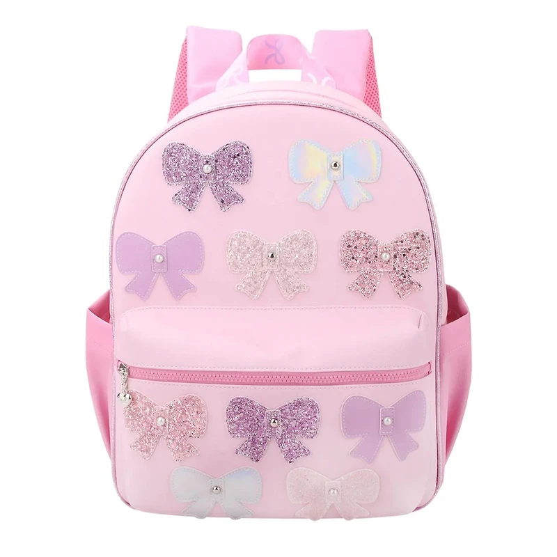 Girls' Bow Applique Large Backpack