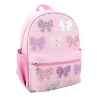 Girls' Bow Applique Large Backpack