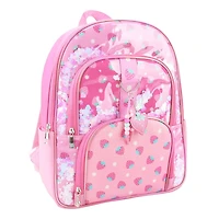 Strawberry Print Confetti Large Backpack