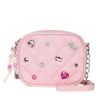 Girls' Heart Rectangular Crossbody Bag