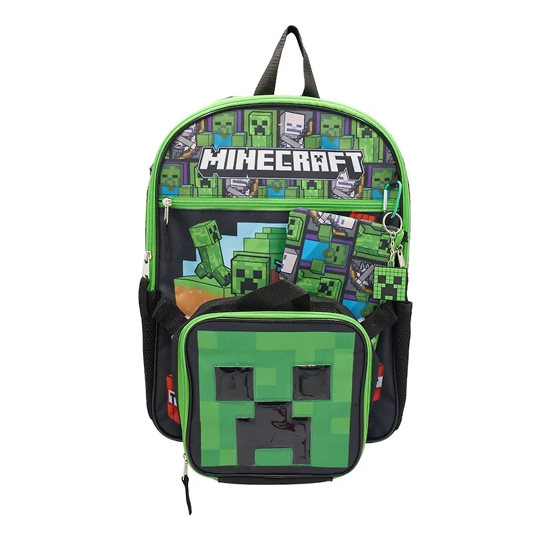 Unisex Minecraft Backpack Set