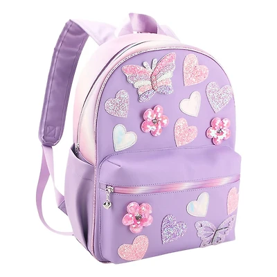 Butterfly Hearts Daisy Large Backpack