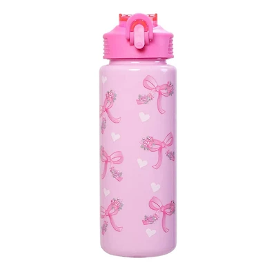 Kids' Bow Water Bottle With Wristlet