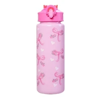 Kids' Bow Water Bottle With Wristlet