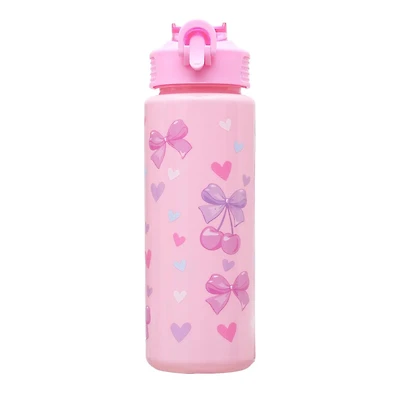 Kids' Cherry Watter Bottle With Wristlet
