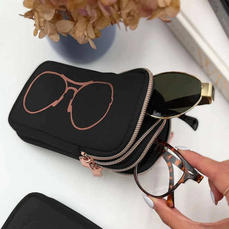 Women's Double Eye Glass Case