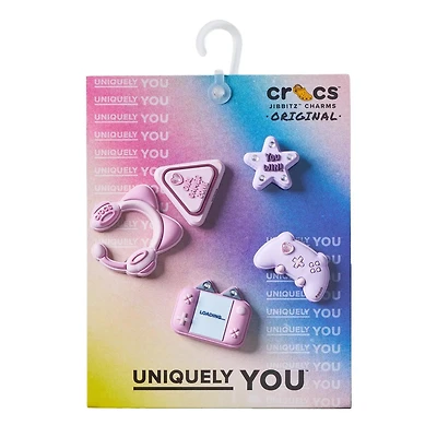 Gamer Girl Jibbitz Charms - 5 Pack