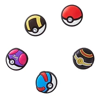 Poke Ball Jibbitz Charms - 5 Pack