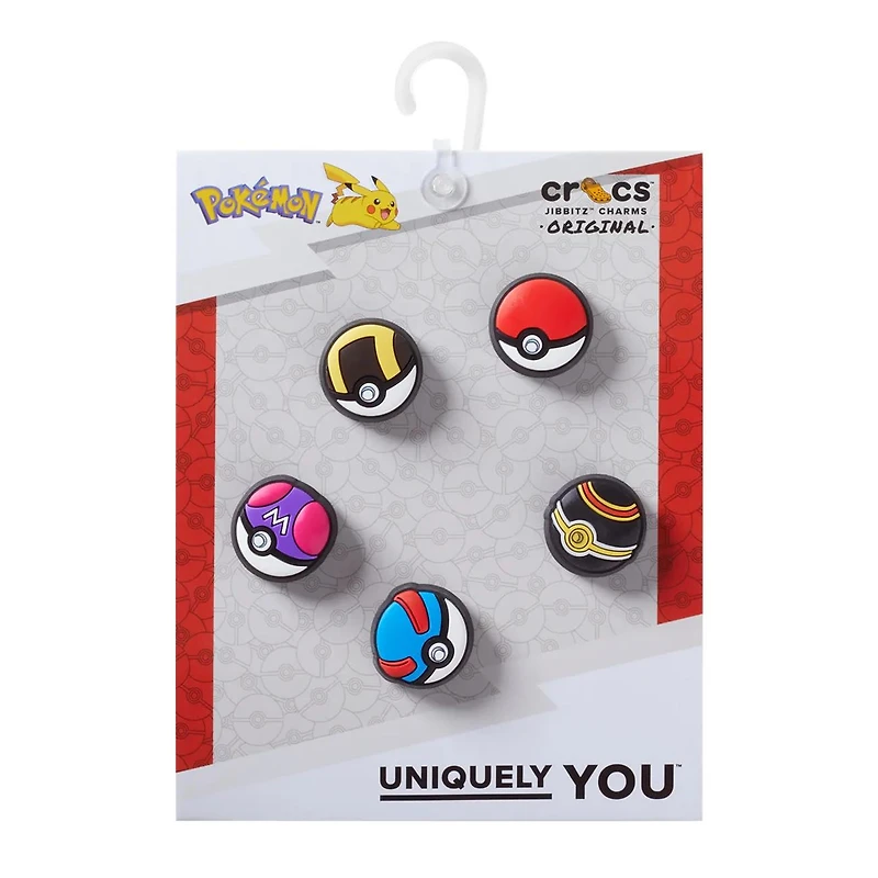Poke Ball Jibbitz Charms - 5 Pack