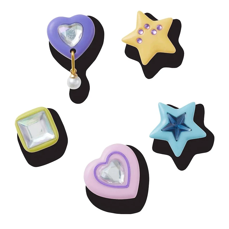 Dazzling Gem Jibbitz Charms - 5 Pack