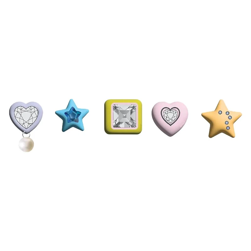 Dazzling Gem Jibbitz Charms - 5 Pack