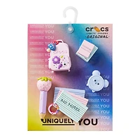 Girly Back To School Jibbitz Charms - 5 Pack