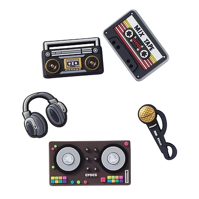 Mic Drop Summer Jibbitz Charms - 5 Pack