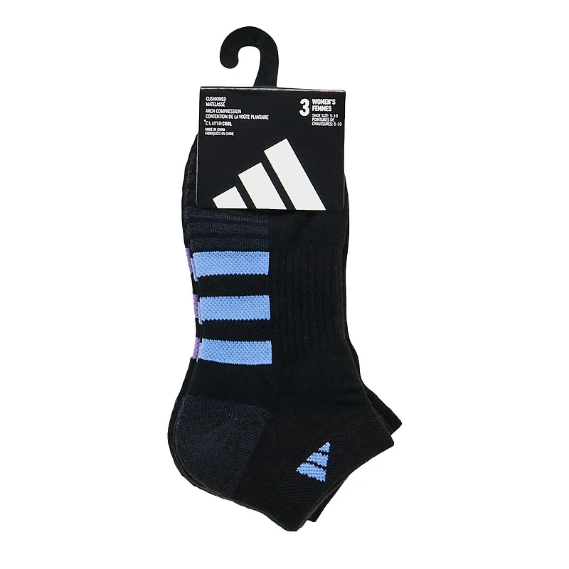 Womens' Cushioned 3 PK Low Cut Socks