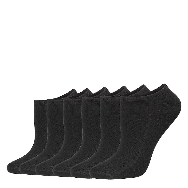 Women's 6-Pack Cotton No Show Socks