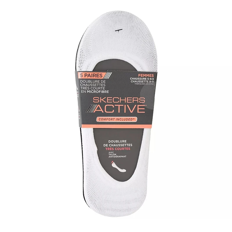 Women's 5-Pack Microfibre Superlow Liner Socks