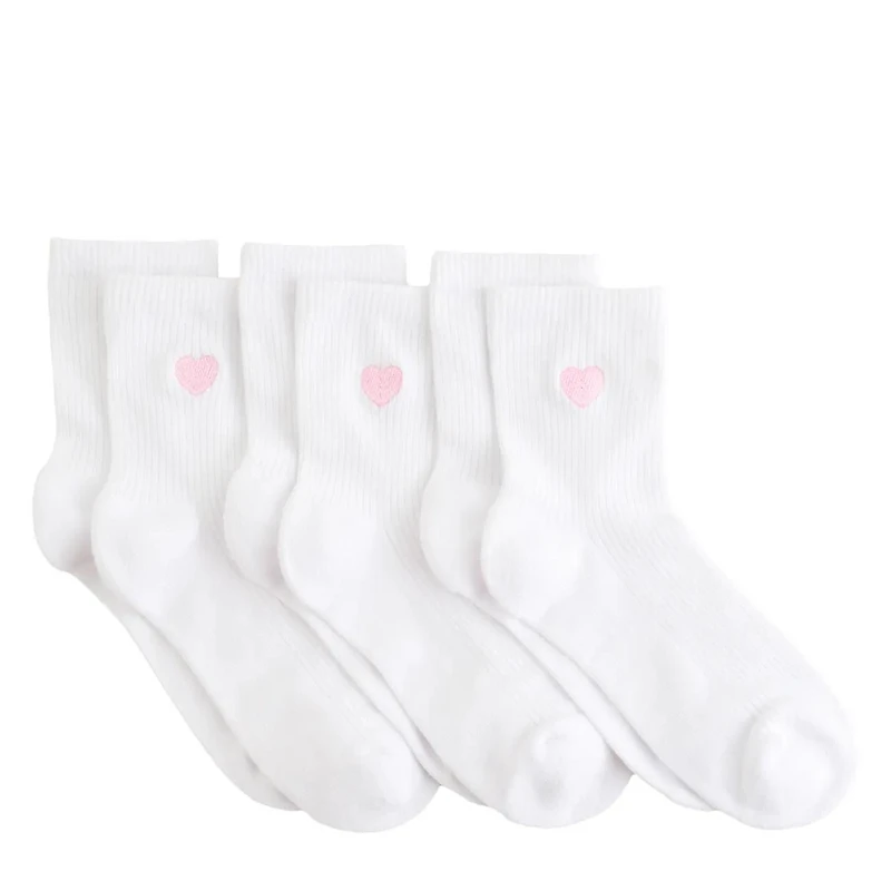 Women's 3PK Powder Love Quarter Socks