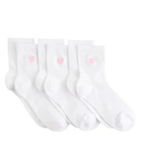 Women's 3PK Powder Love Quarter Socks