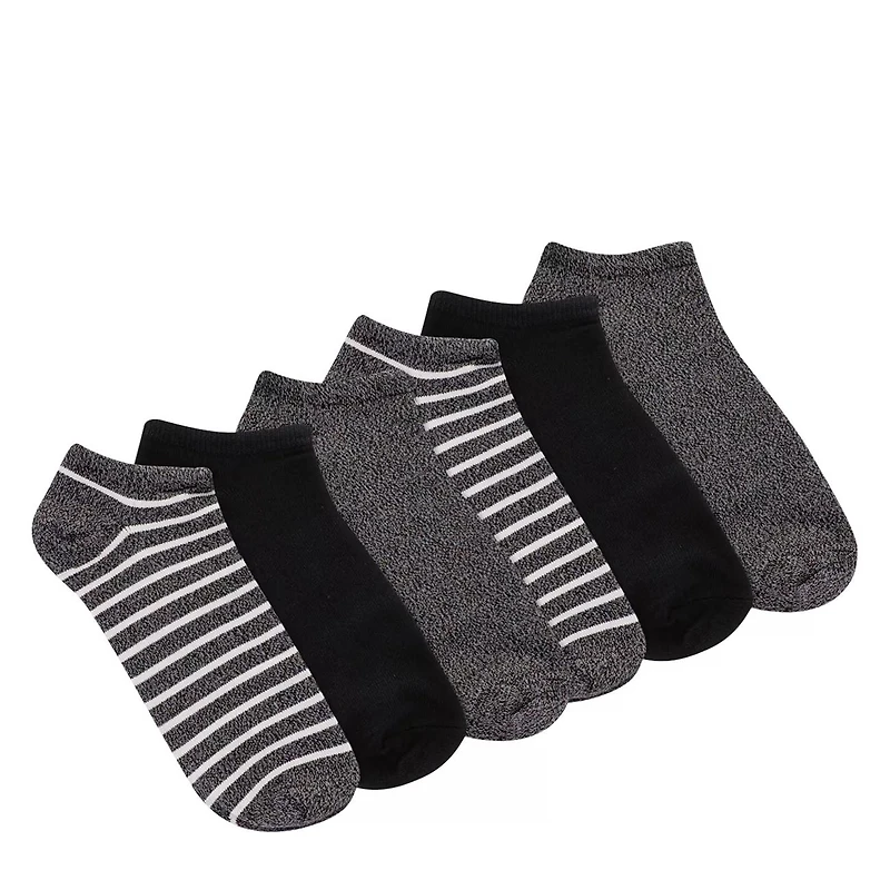Women's 6-Pack Soft & Dreamy No Shows Stripe Socks