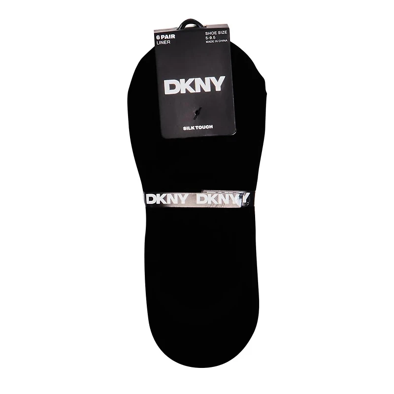 Women's 6 Pack Silk Touch Liner Socks