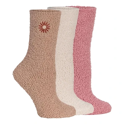 3pk Cozy Crew Buff Socks