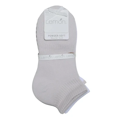 Women's Full Terry Powder Cushion Quarter 3 Pack