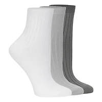 Powder Rib Quarter Ankle Socks