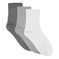 Powder Rib Quarter Ankle Socks