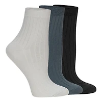 Powder Rib Quarter Ankle Socks