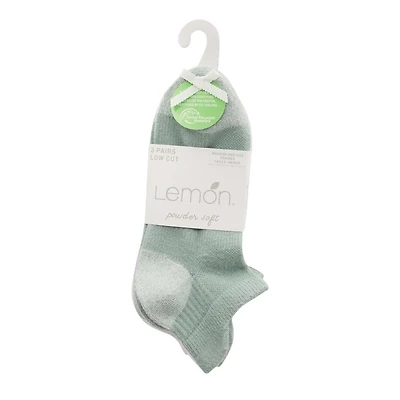 Women's Lemon 3-Pack Performance Low Cut Socks