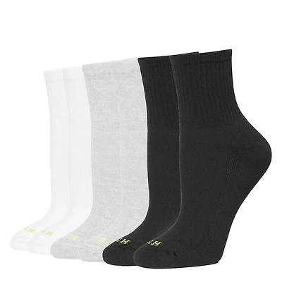 Women's 6 Pack Quarter Socks