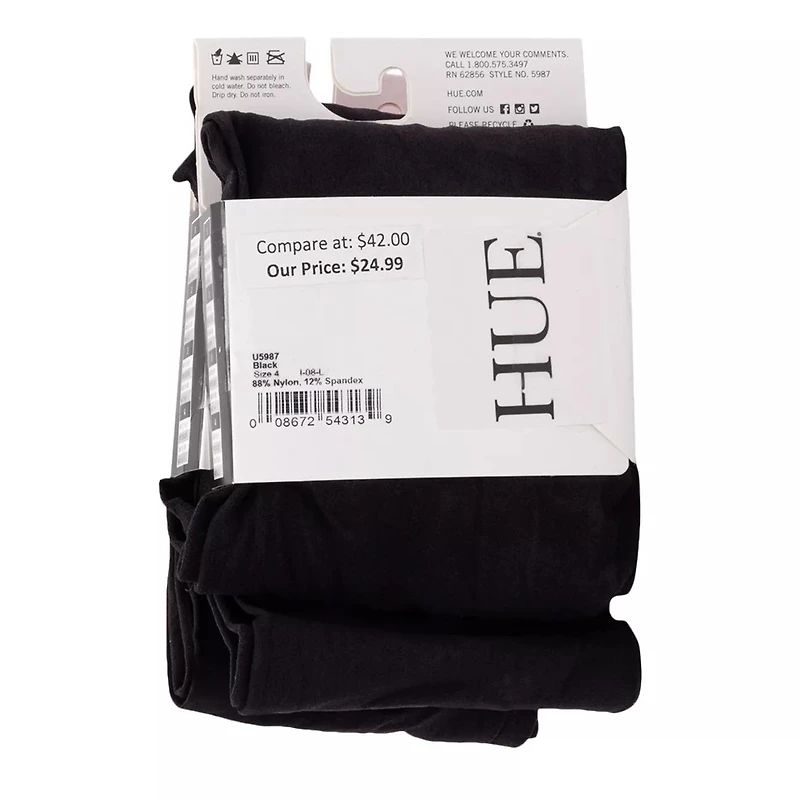 Women's Opaque Control Top Tights 2 Pack