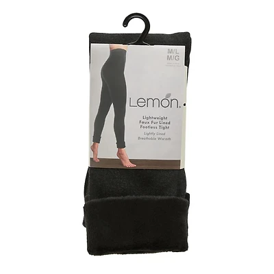 Women's 1PK Lightweight Faux Fur Lined Leggings