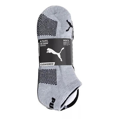 Men's 6-Pack No Show Socks