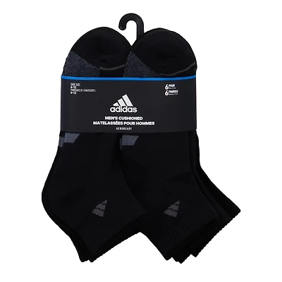 Mens' 6 Pack Quarter Socks