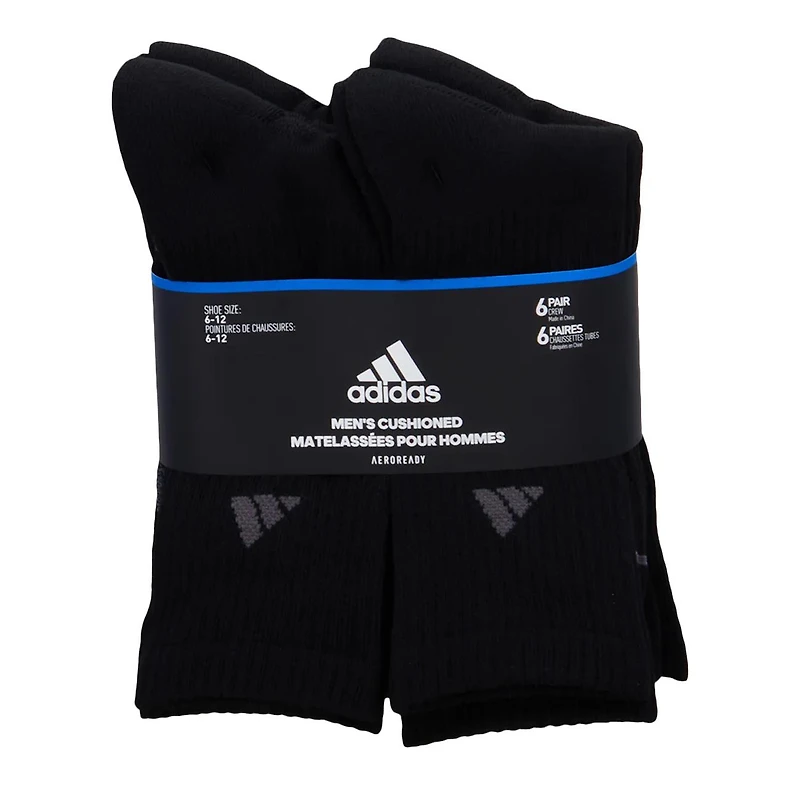 Mens' 6 Pack Crew Socks
