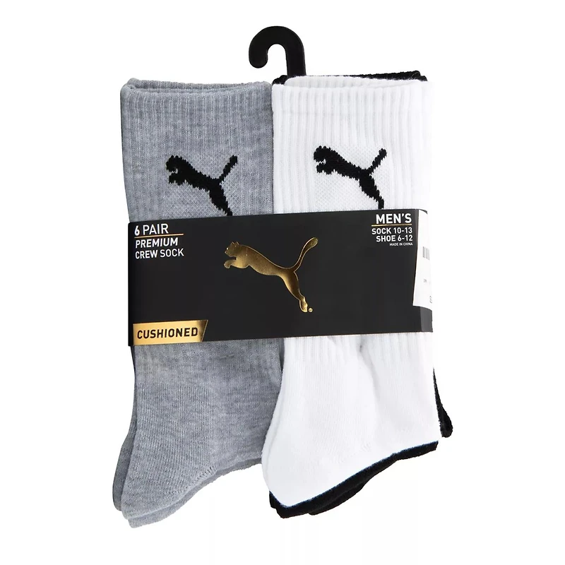 Men's 6-Pack Crew Socks