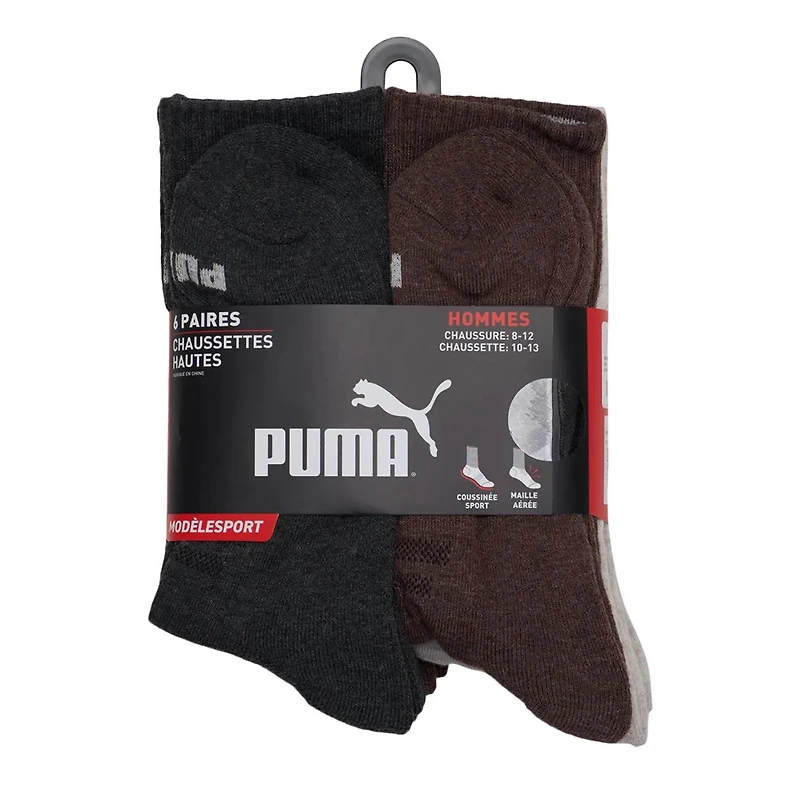 Men's 6-Pack Crew Socks