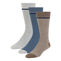 Men's 3PK Non Terry Crew Sock