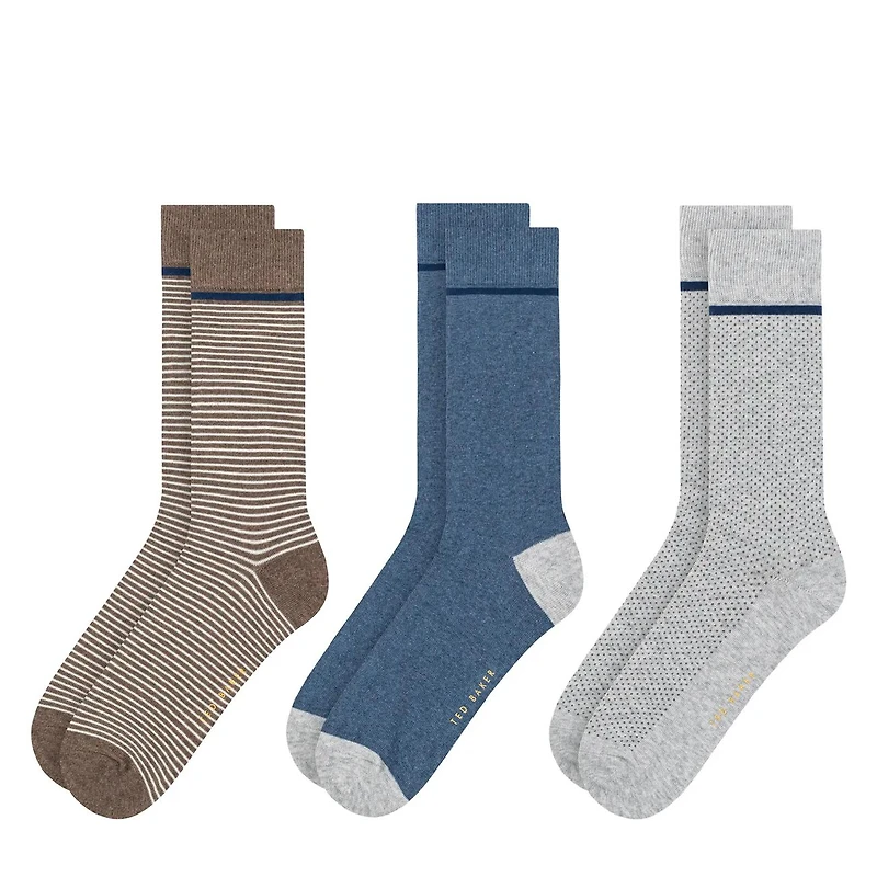 Men's 3PK Non Terry Crew Sock
