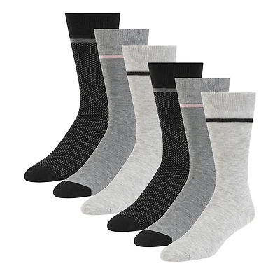 Men's 6PK Non Terry Crew Sock