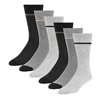Men's 6PK Non Terry Crew Sock
