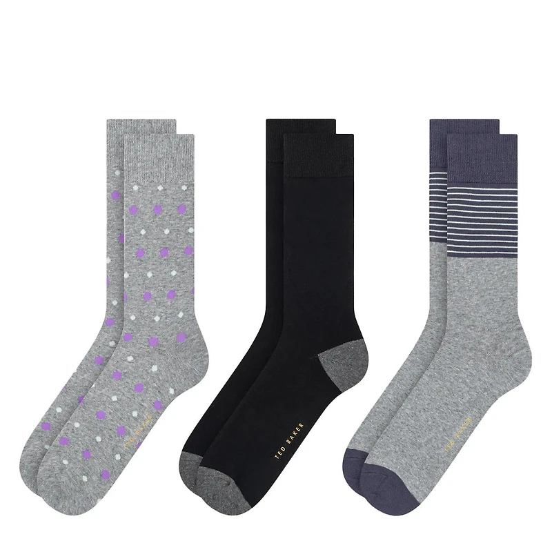 Mens 3PK Non Terry Crew Sock