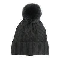 Women's Cable Pom Beanie